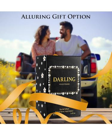 Darling for Women Eau De Parfum- Floral & Woody Fragrance - Top Notes of Gardenia Violet Petals & Jasmine - Powdery Soft Dry Down of White Woods Vanilla & Musk as Base - Elegant 100ml Bottle - Buy Online on GoSupps.com