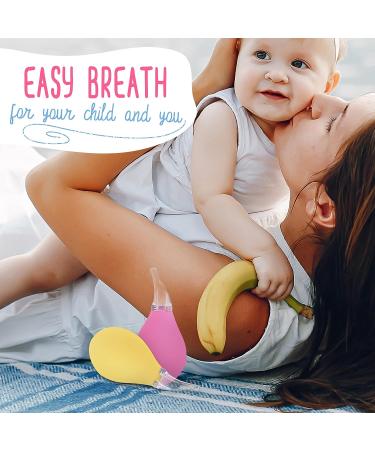Baby Nasal Aspirator - 3Pcs Set for Newborns and Toddlers - Infant Congestion Relief and Nose Wash - Buy Online on GoSupps.com