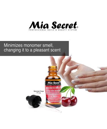 Mia Secret Peach Scent Monomer Drops 1oz - Odor Neutralizer for Liquid Acrylic Monomer - Buy Online on GoSupps.com