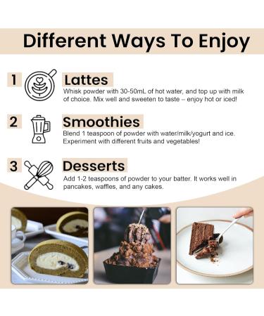 Hojicha Powder by KAYTEA Stone-Ground Houjicha Matcha (Roasted Green Tea) - Vegan (Dairy-Free) - Low Caffeine - 100g Pack (50+ Servings) - Buy Online on GoSupps.com