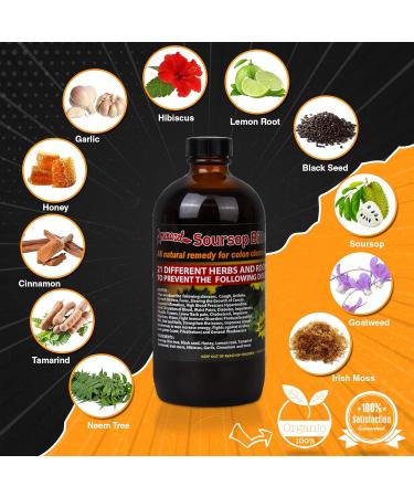 Ahuike Amenazel Soursop Bitters Colon Cleanser - 16 Fl Oz - All-Natural Remedy for Constipation, Energy Boost & Immune Support - Buy Online on GoSupps.com