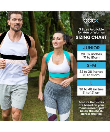 BACK Posture Hero - Adjustable Posture Corrector for Men & Women | Award-Winning Support | Fits 32-36 Inches (Pink/Turquoise S/M - Buy Online on GoSupps.com