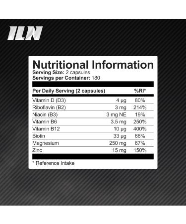 ZM6 High Strength Zinc Magnesium Supplement - 360 Vegetarian Capsules - Muscle Function Support - Buy Online on GoSupps.com