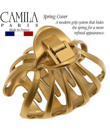 Camila Paris CP3052 French Octopus Hair Clip - Large Claw Clip for Thick & Long Hair, No-Slip Grip - Gold, Made in France - Buy Online on GoSupps.com