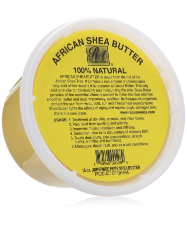 African Shea Butter 100% Natural 16oz Shea Butter 1 Pound (Pack of 1)