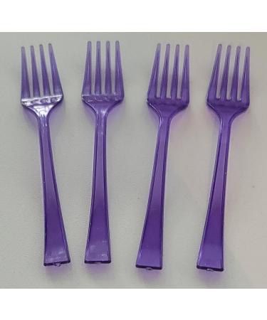 Mini Fork for Desserts Cakes - 20 Colorful Rainbow Disposable Fork - Pink - Purple - Green - Red - Yellow - Ideal for Parties Weddings and Food Tasting Samples - Appetizer Fork Fruit Cheese - Buy Online on GoSupps.com