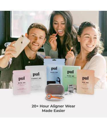 PUL Aligner Care Bundle: Pack of 30 Cleaner Tablets + Gray Aligner Case For Cleaning & Storing Invisalign Retainers Partial Dentures Mouth & Night Guards PUL Removal Tool Dental Removables - Buy Online on GoSupps.com