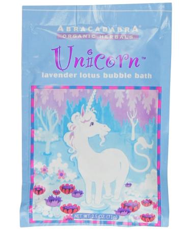 Abracadabra Organic Herbals Bubble Bath Unicorn Lavender Lotus 2.5 Ounce