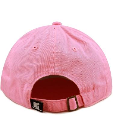 Kids Low Profile Cotton Denim Baseball Cap Hat - Light Pink | UPF 50+ | Ages 6-9 - Buy Online on GoSupps.com