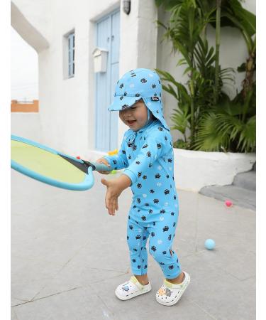 weVSwe Baby Boy Swimsuit UPF 50+ Rash Guard Swimwear | Blue Crab | 0-3 Years - Buy Online on GoSupps.com