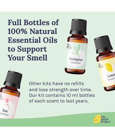 The Smell Project Smell Training Essentials Kit - 10ml Real Essential Oils for Olfactory Training and Smell Therapy - Buy Online on GoSupps.com