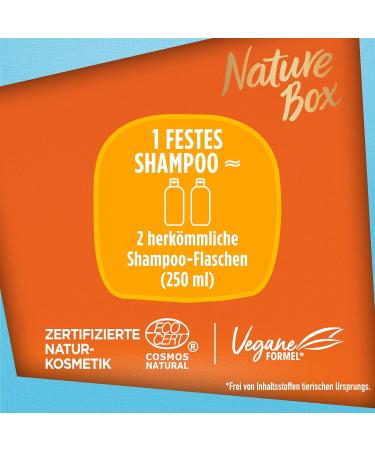 Nature Box Nourishing Firm Shampoo (85g) Solid Hair Care Shampoo with Cold-Pressed Argan Oil for Intensive Care Recyclable Packaging - Buy Online on GoSupps.com