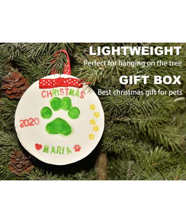 LOOBANI Dog Paw Print Ornaments Kit - Pet Footprint Memorial Keepsake for Puppy & Cats Owners - Light Clay, Deluxe Tool Set - 3 Packs - Buy Online on GoSupps.com