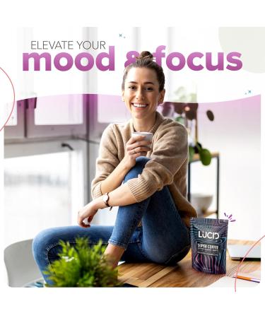 Lucid Superfood Organic Mushroom Coffee with Nootropics - Lion's Mane Tremella Cordyceps & Turkey Tail - Instant Mushroom Coffee Focus Brain Health - Alpha GPC L-Theanine Ginko Biloba - USA Made Coffee 7.94 Ounce (Pack  - Buy Online on GoSupps.com