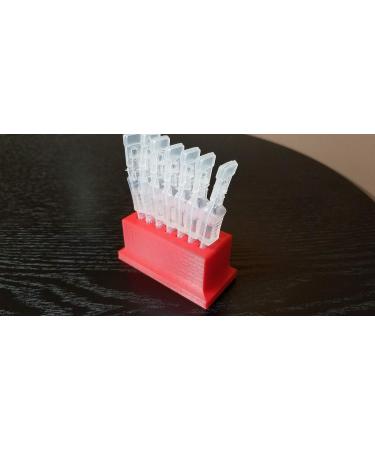 Znet3D Eye Drops Vial Holder - Red | Holds 7 Single-use Disposable Vials - Buy Online on GoSupps.com