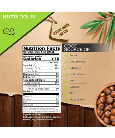 Raw Hazelnuts Filberts In Shell - 1 LB Bulk Nuts - Fresh & Healthy Protein Snack - All Natural, Keto Friendly, Vegan & Kosher - Buy Online on GoSupps.com