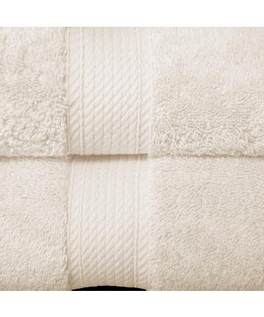 Superior 6-Piece Egyptian Cotton Towel Set | Luxurious Bath Hand & Washcloths - Spa Quality in Cream - Buy Online on GoSupps.com