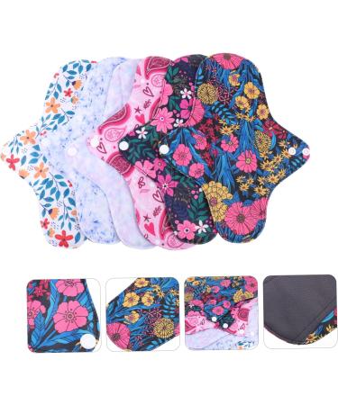 6pcs Washable Menstrual Cloth Panty Liner Set - Durable & Portable Women's Period Pads - Buy Online on GoSupps.com