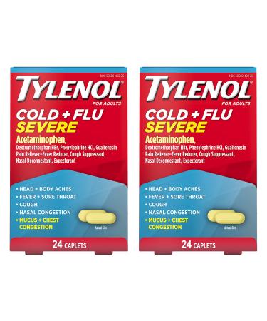 TYLENOL Cold  FLU Multi-Action Day Caplets Pack of 2 - Buy Online on GoSupps.com