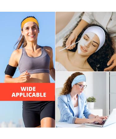 LOTUS78 12 Pack Women's Elastic Headbands - Non Slip Sweat Hair Wraps for Yoga, Workout, Running & Sports (Feel Icon) - Buy Online on GoSupps.com