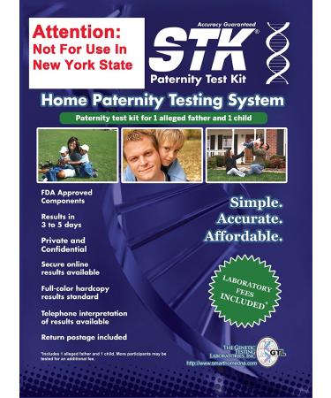 STK Paternity Test for Child and Father DNA Kit at Home - Includes All Lab Fees