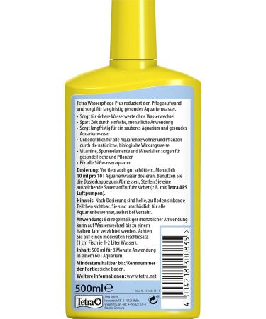 Tetra Water Care Plus - Premium Aquarium Water Conditioner 500 ml | International Shipping Available - Buy Online on GoSupps.com