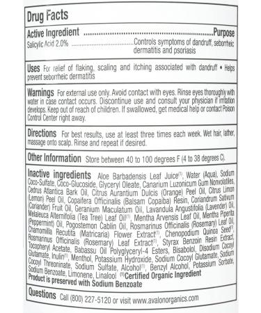 Buy Avalon Organics Therapy Medicated Anti-Dandruff Shampoo 14 Oz - Top International Shipping & Best Prices - Buy Online on GoSupps.com