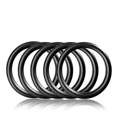 O-Ring made of steel L 5 Set DIY dog leash/dog neck band non-rusting ideal with Paracord 550 welded color: black matt 5 pieces black 32mm inside