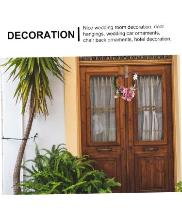 Zerodeko 4 Pcs Para De Mujer Interior Home Decoration Simulation Wreath Wicker Garland Christmas Rattan Wreaths Floral Wreath Heart Shape Garland Wedding Wooden Artificial Flower Car Door - Buy Online on GoSupps.com