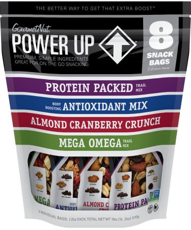 Power Up On-The-Go Snacking Assorted Flavors 8 Snack Packs 2.25 oz Each