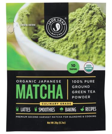 Jade Leaf Matcha, Matcha Japanese Organic, 20 Gram
