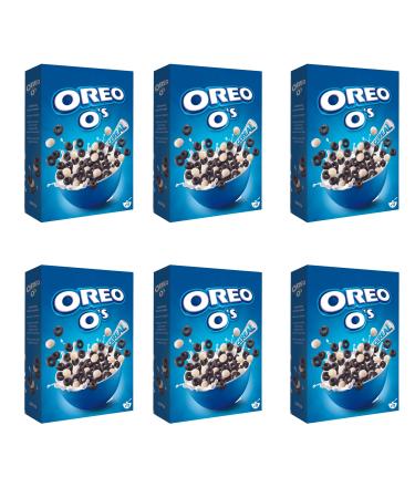 Oreo O's Oreo O's Oreo Cereal Pack of 6 x 350g of cocoa and vanilla flavored cereal. Oreo Cereal for breakfast or snacking providing vitamins and iron.