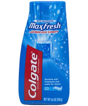 Colgate Max Fresh Liquid Toothpaste with Breath Strips Cool Mint 4.6-Ounce (6 Pack) - Buy Online on GoSupps.com