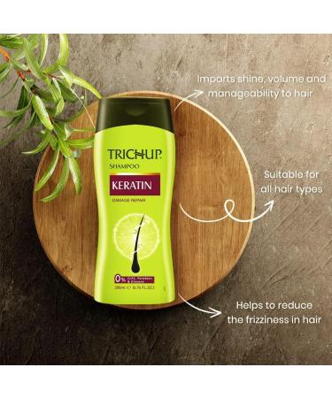 Trich-up Keratin Kit (Shampoo 200 ml + Conditioner 200 ml + Hair Cream 200 ml) - Buy Online on GoSupps.com