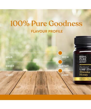Manuka Honey New Zealand 100% Pure UMF 25+ MGO 1200+ Raw & Unfiltered Certified Award Winning Silky Smooth Taste & Texture 250g - Buy Online on GoSupps.com