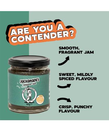 Jalape o Chilli Jam by Jackanapes 190g - Mild Vegan Chilli Condiment Made with Jalape os Apples and Lemons - Made in the UK - Buy Online on GoSupps.com