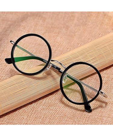 Zapion retro Round Reading Glasses Ultra-Light Magnifying Eyeglasses Men/Women Presbyopia Glasses Anti Eyestrain Metal Frame HD Universal Spring
