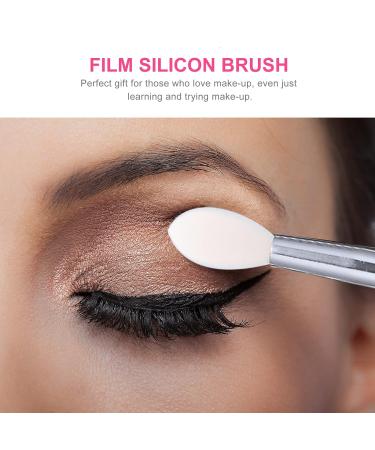 FRCOLOR 12pcs Silicone Lip Brush Set - Lip Gloss Liner Balm & Eyebrow Applicators - Travel Makeup Brushes in Pink & White - Buy Online on GoSupps.com