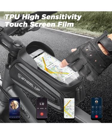 Taikoul 2L Waterproof Bicycle Frame Bag with TPU Touchscreen & 3D Sun Visor - Ideal Handlebar Bag for Racing Bikes Fits Smartphones up to 7.0 - Buy Online on GoSupps.com