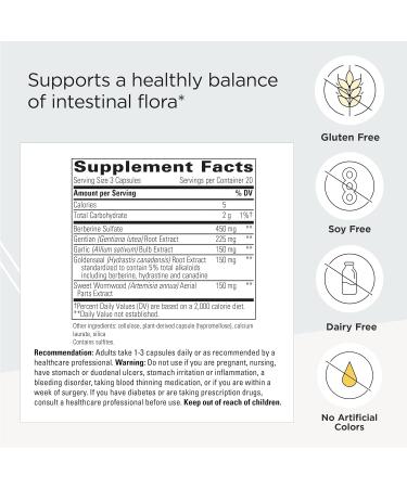 Integrative Therapeutics para-Gard - Intestinal Support with Berberine, Garlic, Sweet Wormwood, and Goldenseal - 60 Vegan Capsules - Buy Online on GoSupps.com