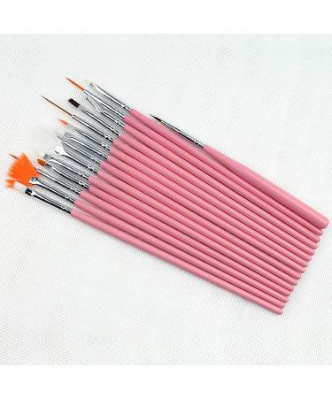 20-Piece Nail Art Brushes Set with Nail Palette - Manicure Design Tools - Buy Online on GoSupps.com