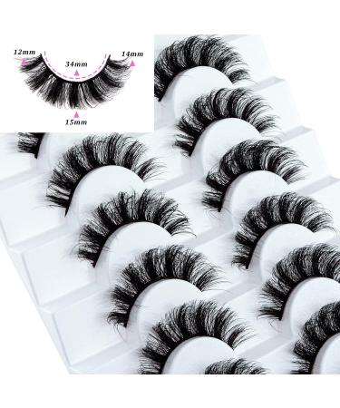 Leipple False Eyelashes 8 Pairs - Professional Reusable 8D Mink Lashes - Waterproof Thick Fluffy Faux Mink Eyelashes | QZ-05 - Buy Online on GoSupps.com