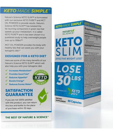 Nature's Science Keto Slim 60ct - Natural Weight Loss Support - Buy Online on GoSupps.com