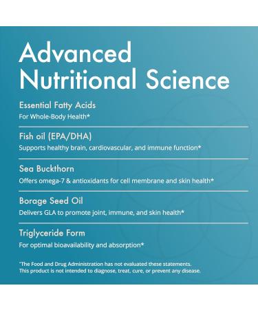 Natura Health Products Complete Omega Essentials Supplement - Balanced Blend of Omega 3 6 7 & 9 Fatty Acids - Featuring Fish Oil Concentrate Borage Seed Oil Sea Buckthorn Berry (120 softgels) - Buy Online on GoSupps.com
