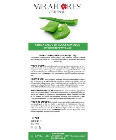 Depildering Wax Hot Drops with Aloe Vera - Painless 1kg Hair Removal Wax No Stripes Needed Gentle Waxing Solution - Buy Online on GoSupps.com