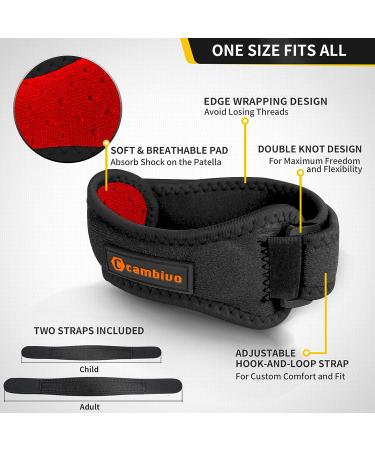 CAMBIVO Calf Compression Sleeve & Patella Knee Brace Set for Support and Pain Relief - Buy Online on GoSupps.com