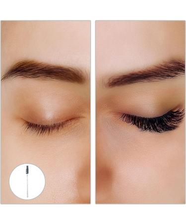 50pcs Disposable Mascara Wands - Portable Eyebrow Brush Set in Crystal Black - Buy Online on GoSupps.com