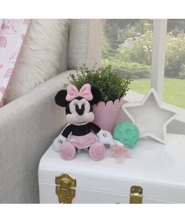 Buy Disney Minnie Mouse Plush Stuffed Animal & Pacifier Buddy - White Pink Black Polka Dot Skirt - International Shipping Available! - Buy Online on GoSupps.com