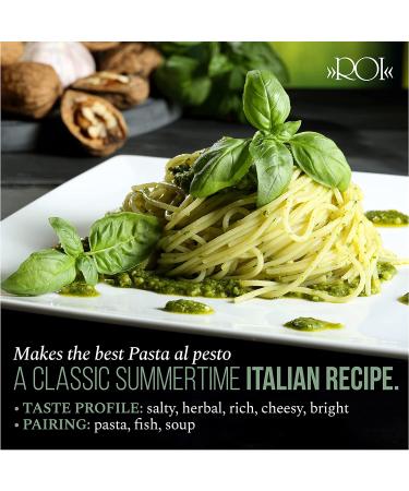 ROI Ligurian Basil Pesto - Vegan, Gluten-Free, Keto Friendly - Non-GMO, Made in Italy - 6.3 oz - Buy Online on GoSupps.com