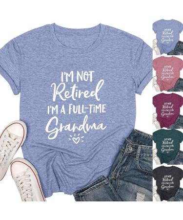 I'm Not Retired, I'm a Full-time Grandma T-Shirt - Funny Mothers Gift - Wine, XL - Buy Online on GoSupps.com